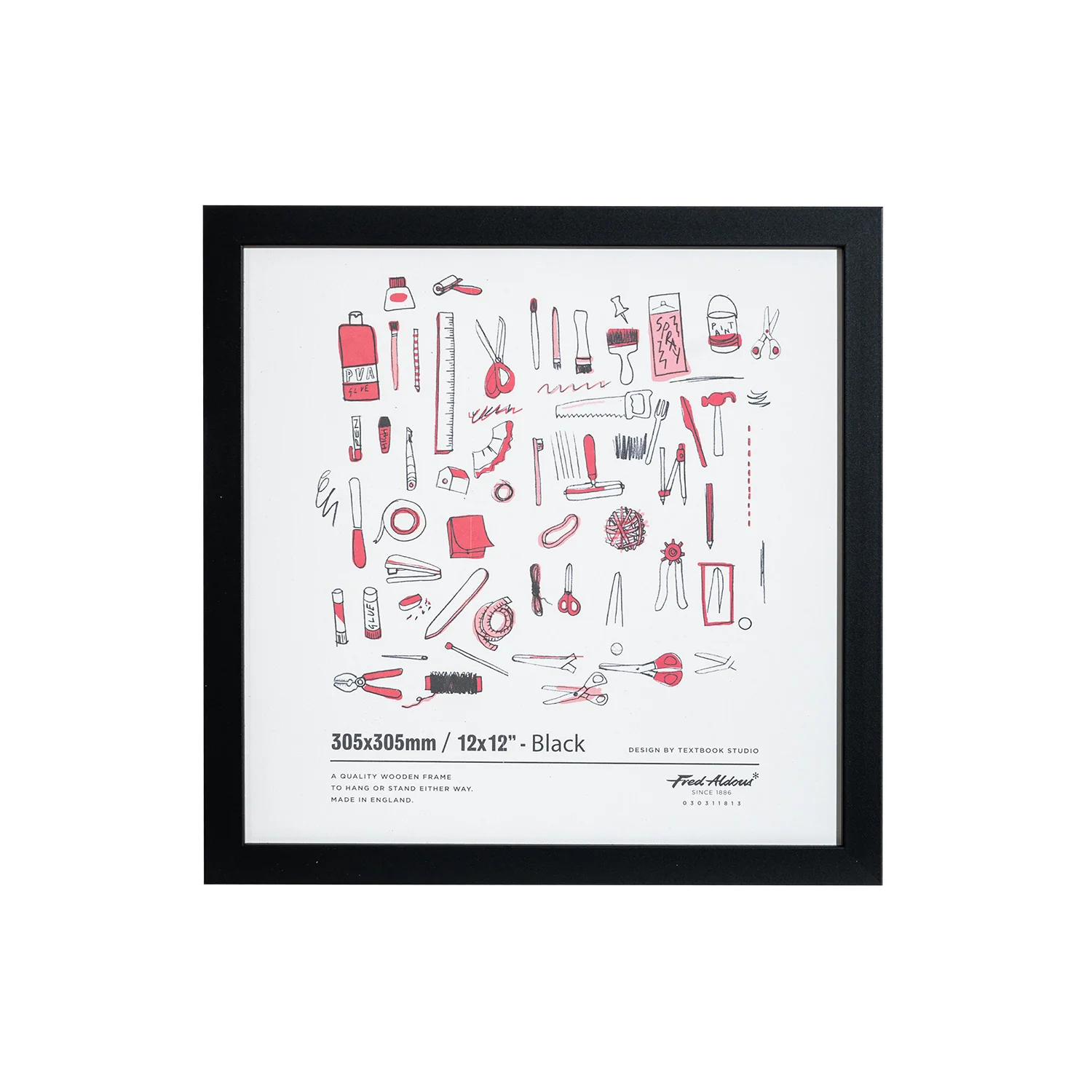 Picture Frame - Black - 12" x 12"