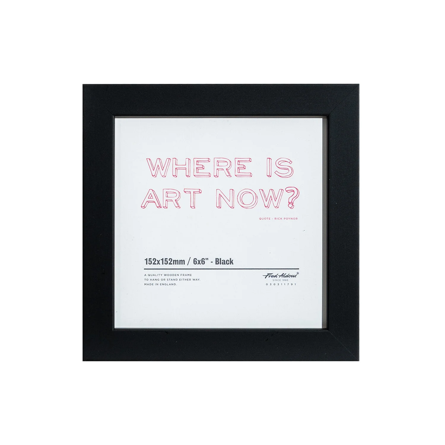 Picture Frame - Black - 6" x 6"
