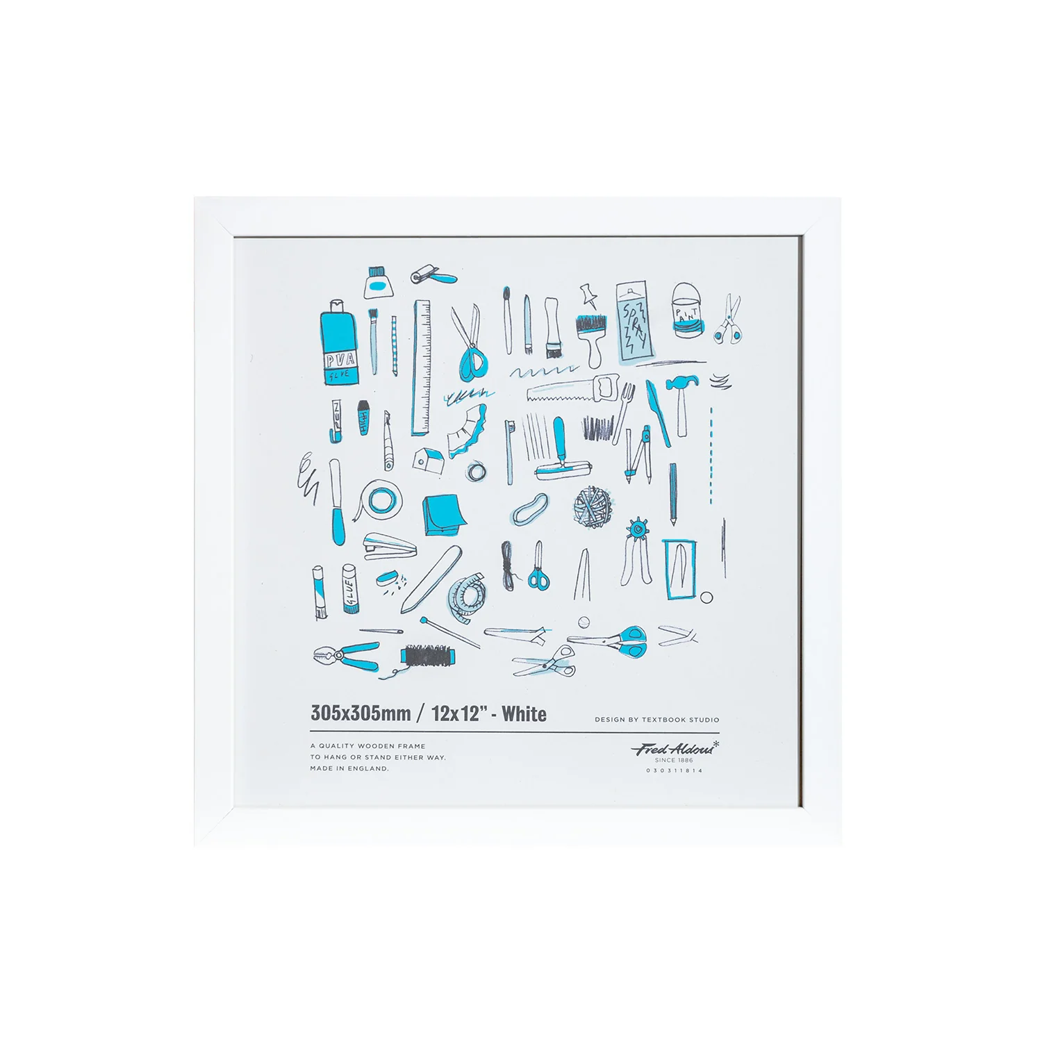 Picture Frame - White - 12" x 12"