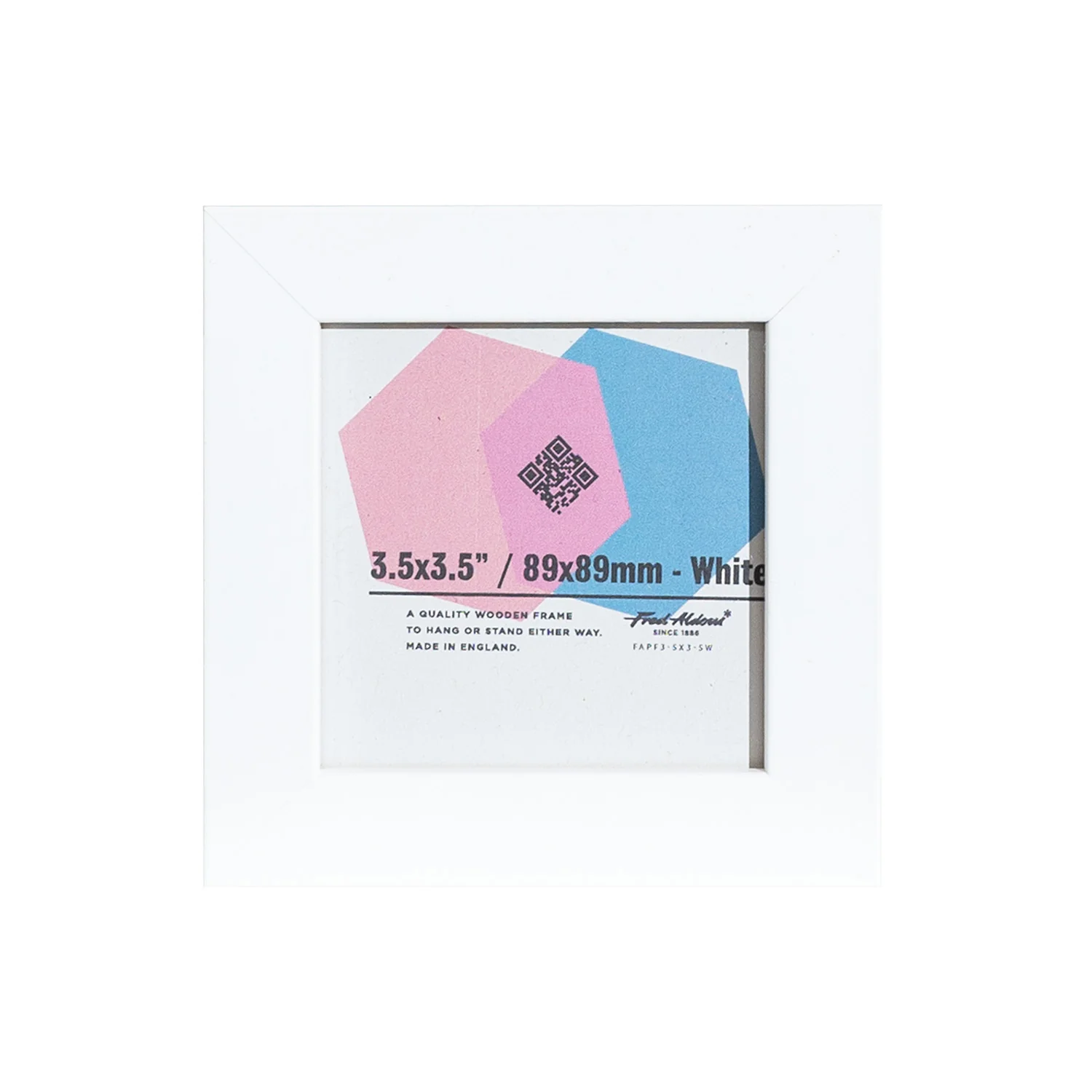 Picture Frame - White - 3.5" x 3.5"