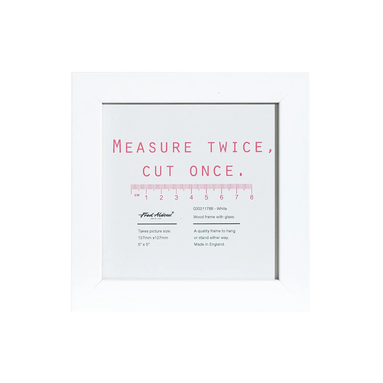 Picture Frame - White - 5" x 5"