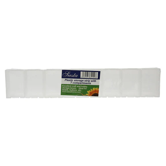 Plastic Jewellery Storage Box - 7 Compartments