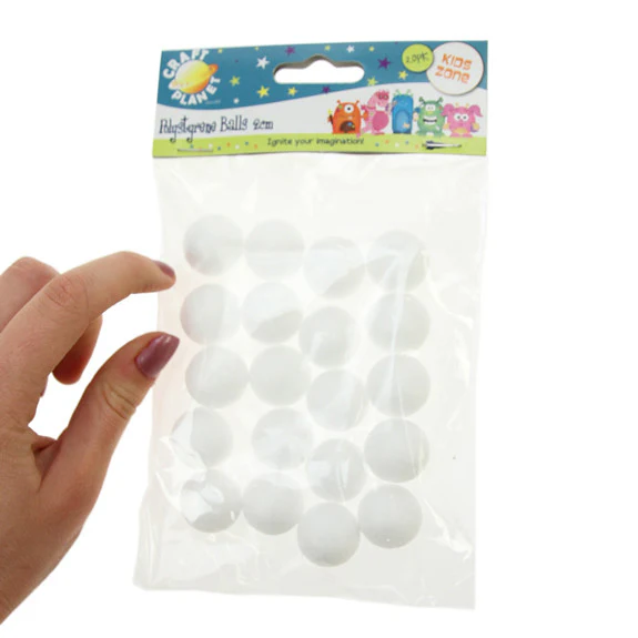 Polystyrene Balls 2cm 20pk - Image 2