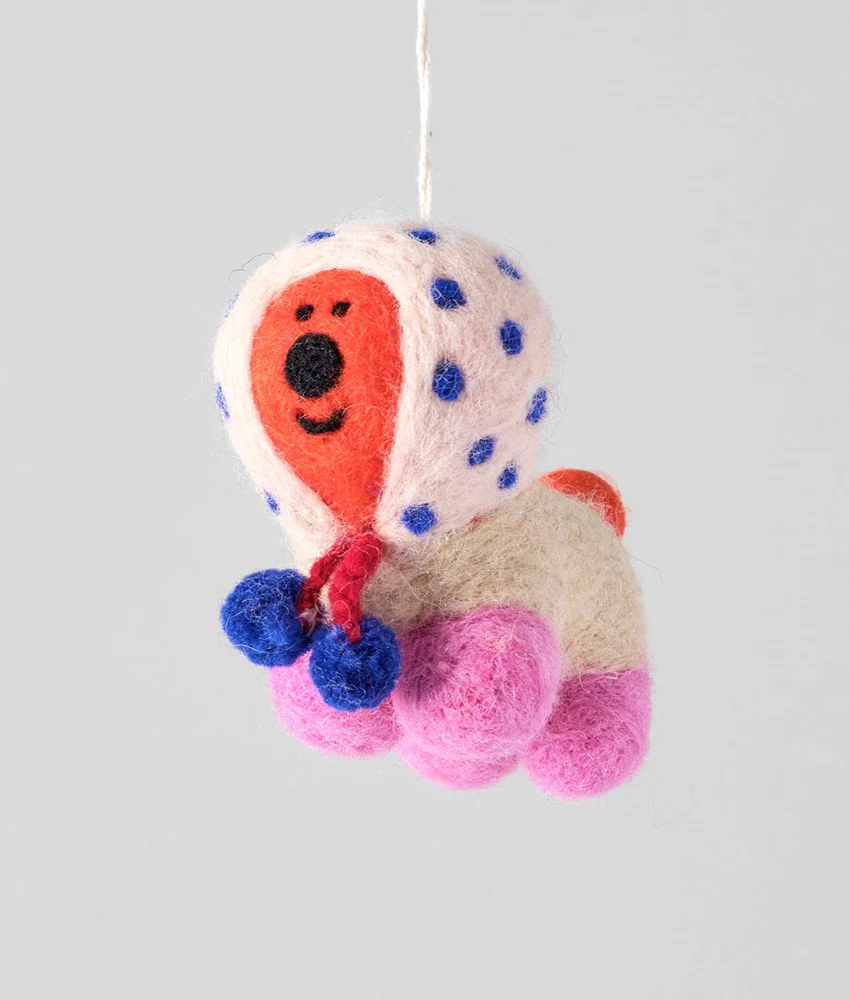 PomPom Pup Felt Decoration