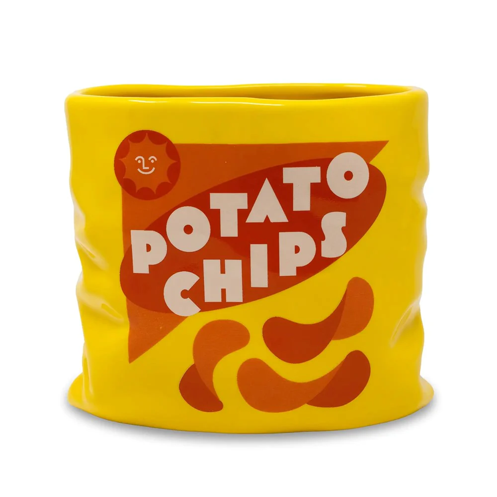 Potato Chips Ceramic Vase