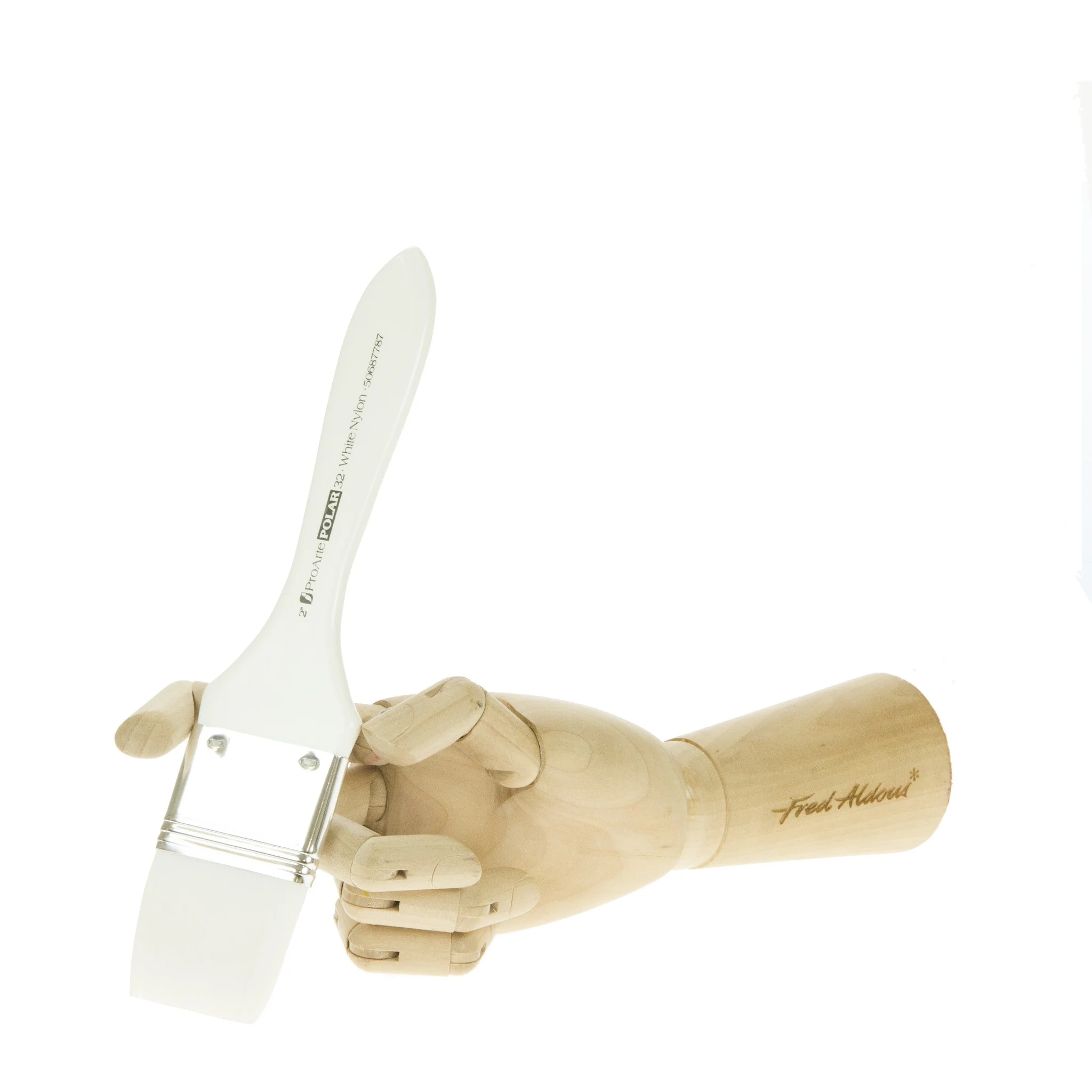 Pro Arte - Series 32 - Polar White Nylon Brushes- Flat - Image 5