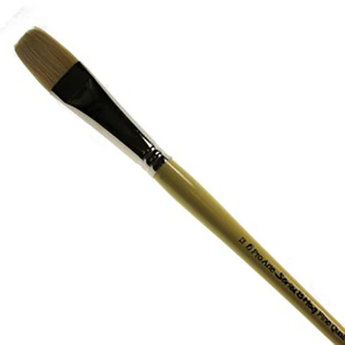 Pro Arte - Series B - Finest Quality Hog Brushes- Long Flat - Image 4