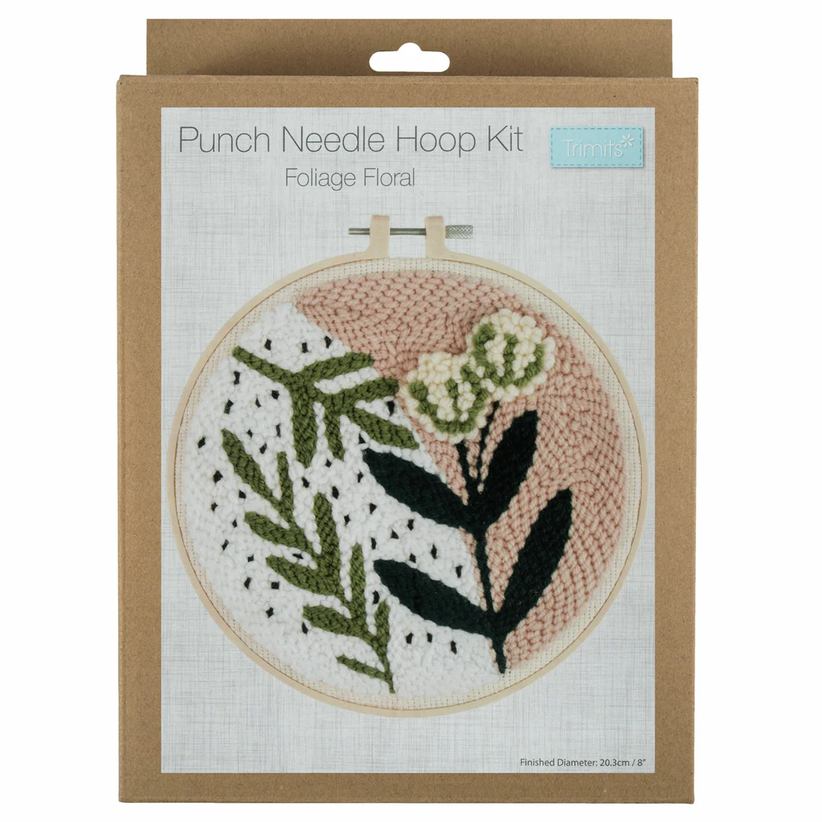 Punch Needle Hoop Kit - Foliage Floral