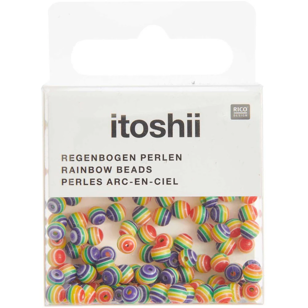 Itoshii Rainbow Beads 4mm
