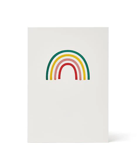 Rainbow Die Cut Greeting Card
