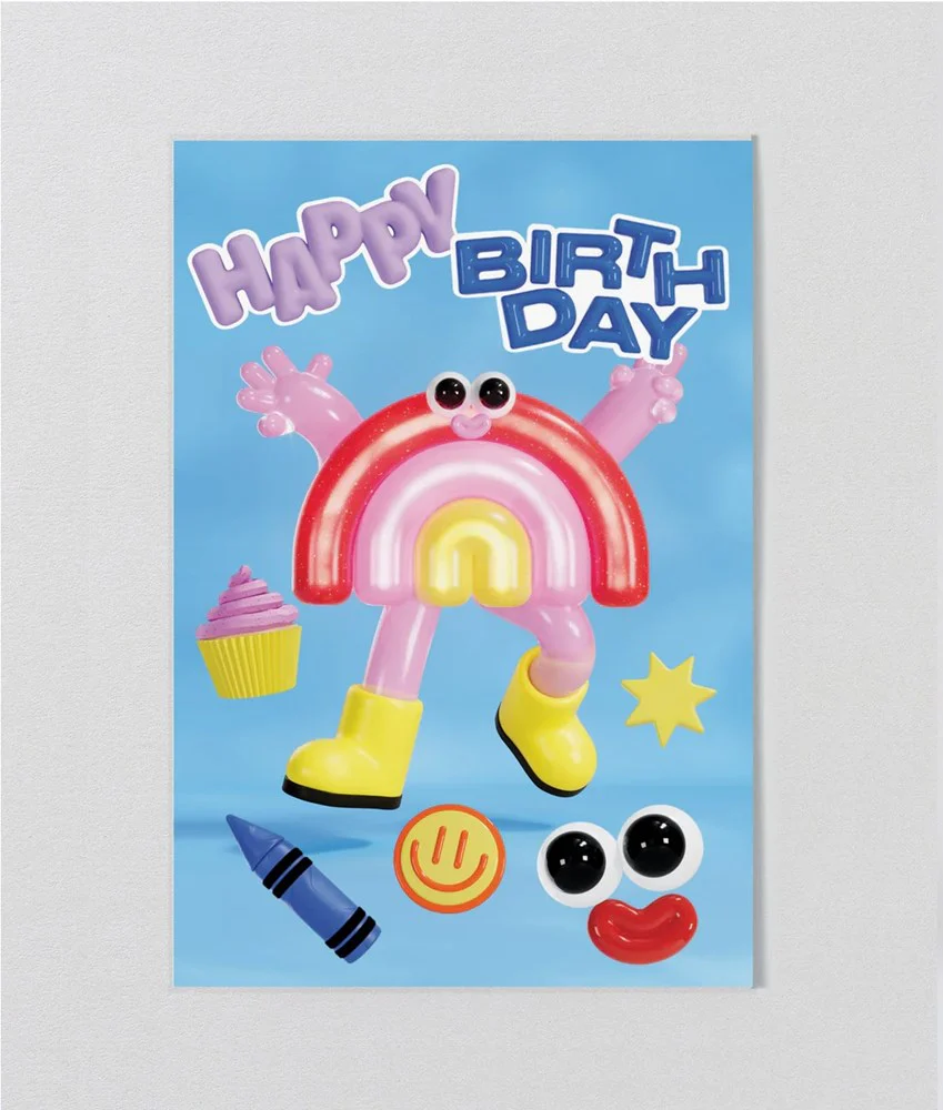 Rainbow Kids Sticker Card - Image 3