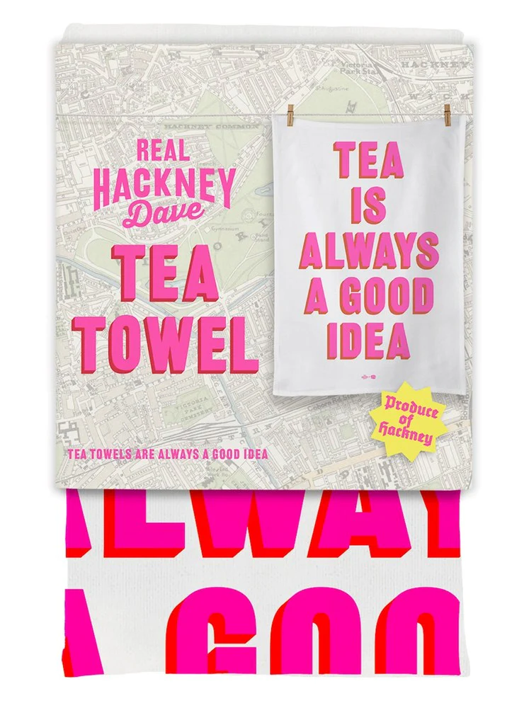 Real Hackney Dave Tea Towel - Image 2