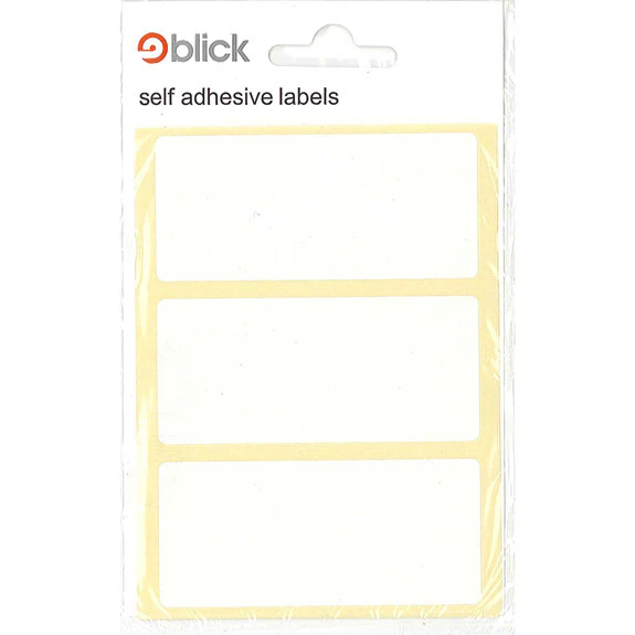 Blick Labels 34 x 75mm Rectangle White 21pk