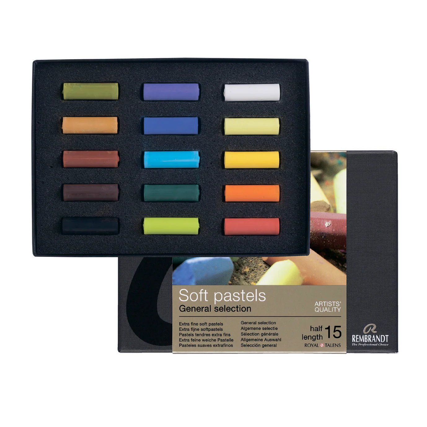 REMBRANDT Soft Pastel Set 15 Half Pastels