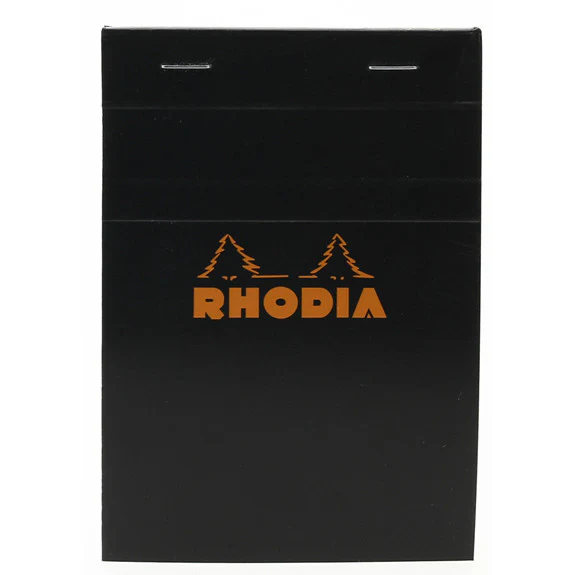 Rhodia Black Head Stapled Pad 10.5X14.8Cm 5X5 132009C - Image 2