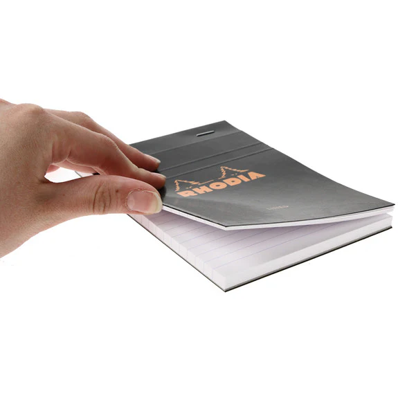 Rhodia Black Head Stapled Pad 10.5X14.8Cm Lined 136009C - Image 2