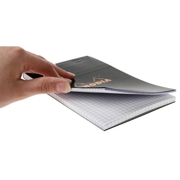 Rhodia Black Head Stapled Pad 11X17Cm Sq.5X5 142009C - Image 2