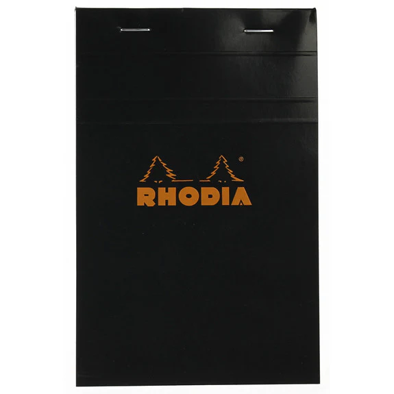 Rhodia Black Head Stapled Pad 11X17Cm Sq.5X5 142009C - Image 3