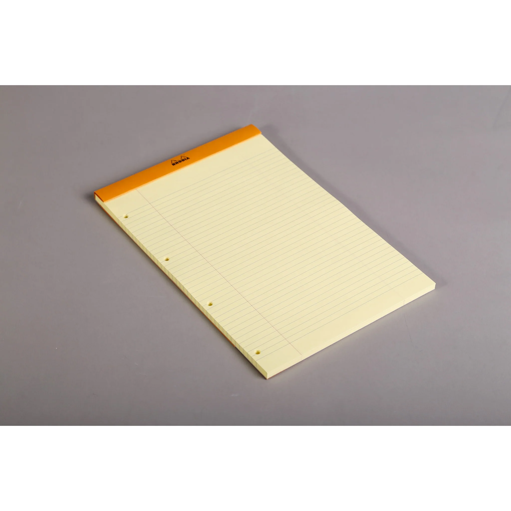 Rhodia ORANGE Pad - Yellow 21x31.8cm Punched - Image 3