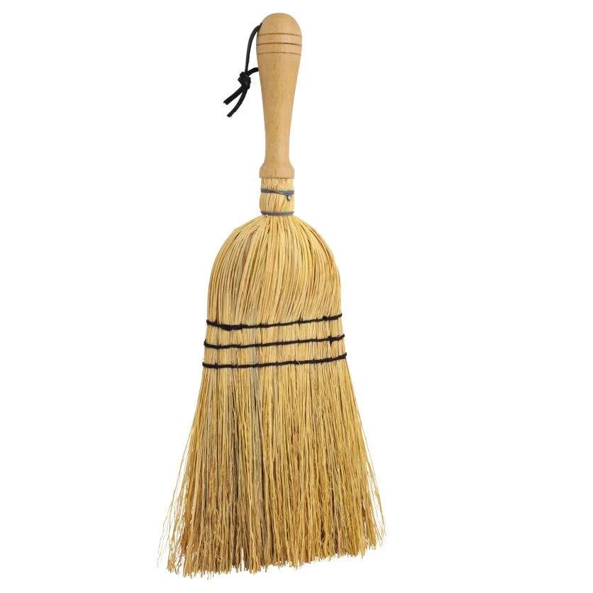 Rice Straw Hand Brush with Wooden Handle