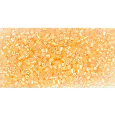 2 Cut Beads Beige Transparent 2mm