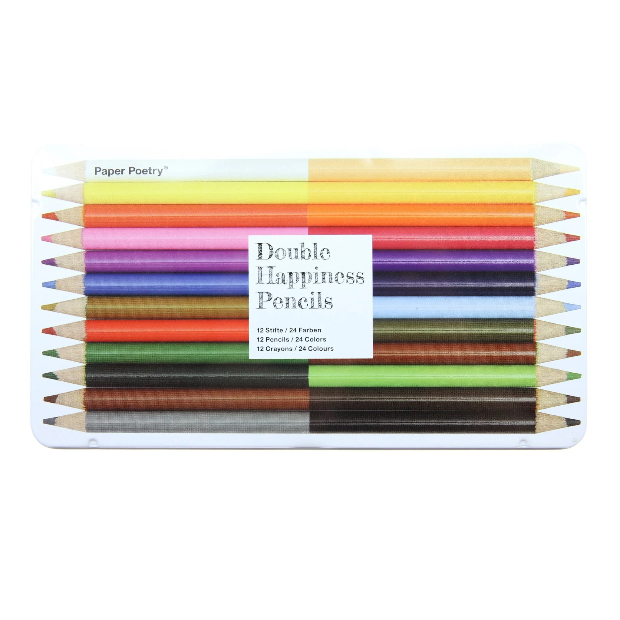 Paper Poetry Coloured Pencils 2in1