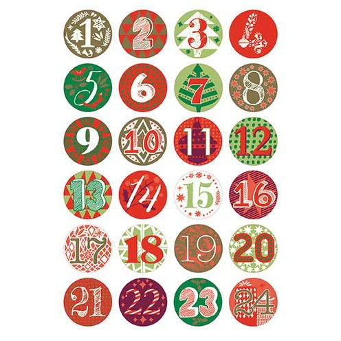 Paper Poetry Button Badge Advent Calendar Set