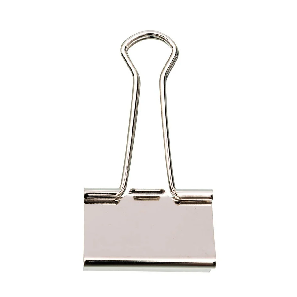 Paper Poetry Foldback Clips Silver 41mm