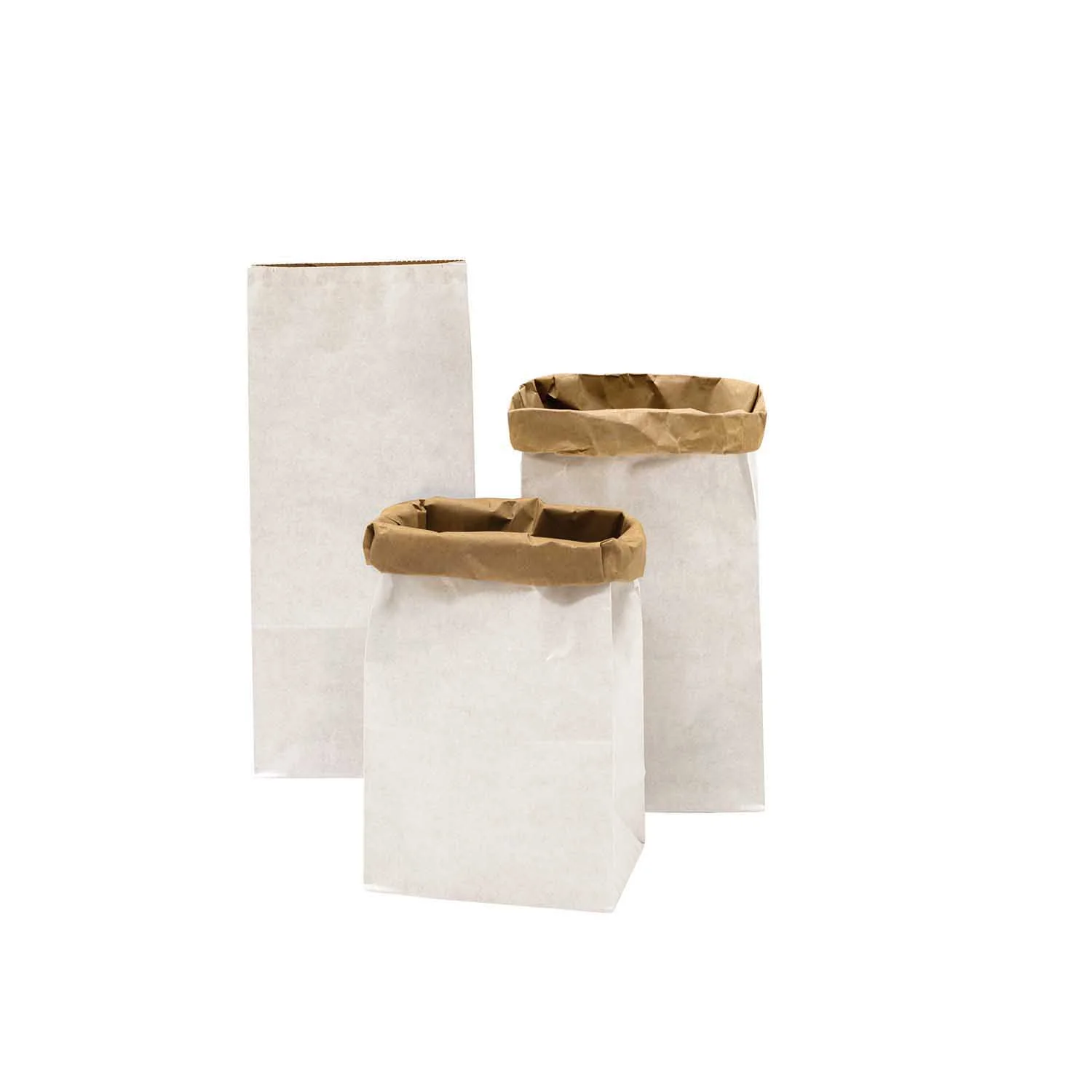 Paper Poetry Maxi Block Bottom Bag White / Brown Small
