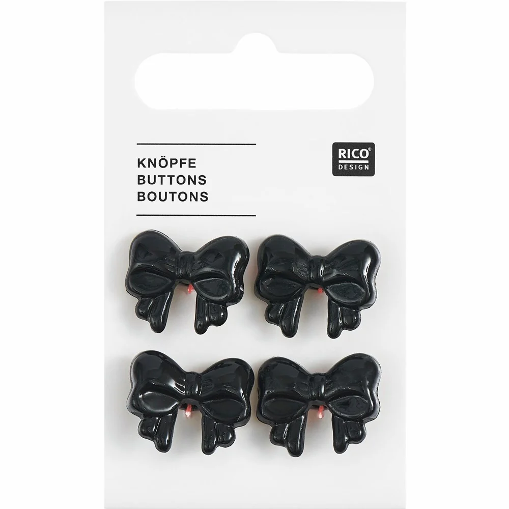 Rico Button Bow 4pc