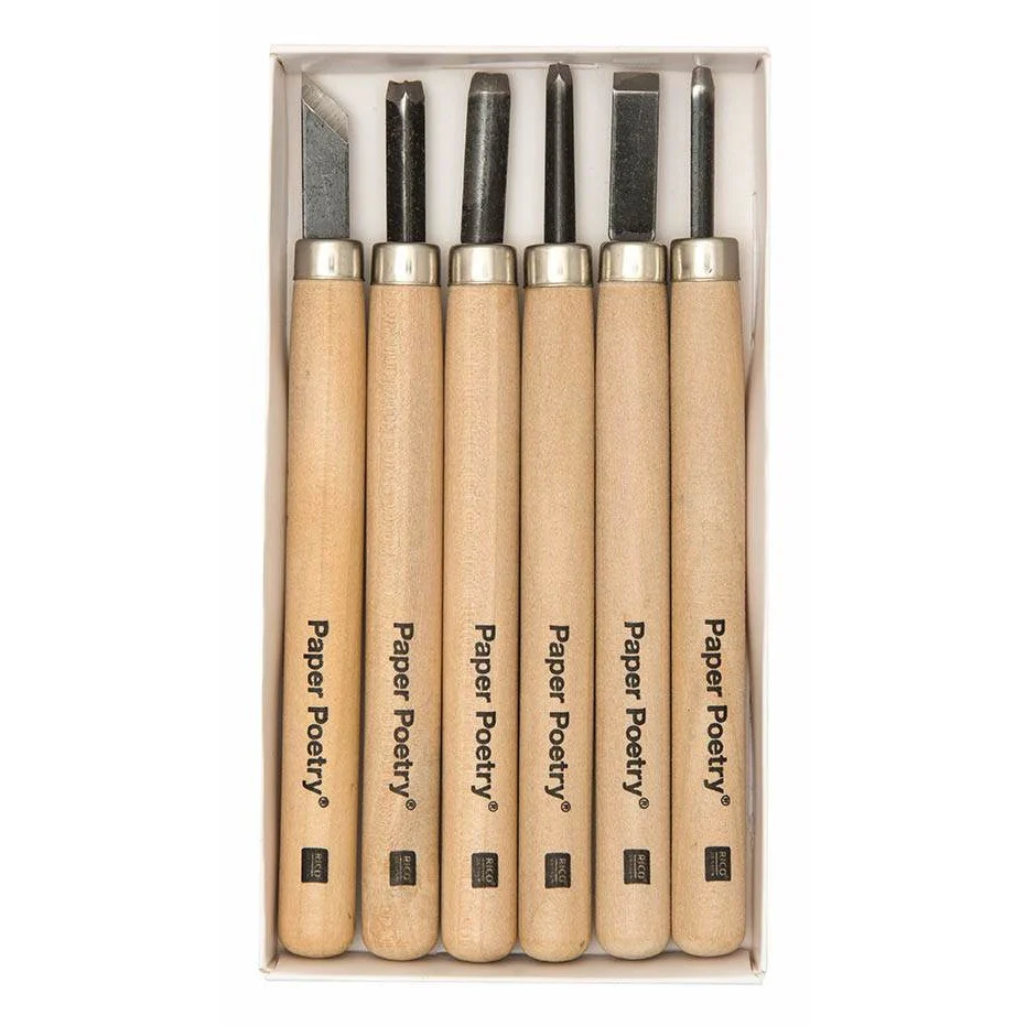 Paper Poetry Carving Tools 6pk