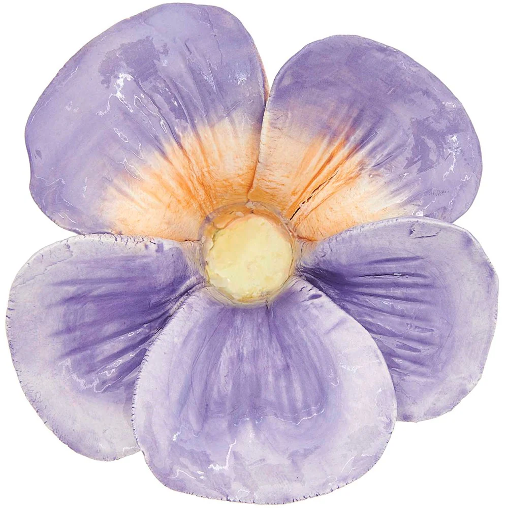Rico Ceramic Candle Holder Pansy Purple - Image 3