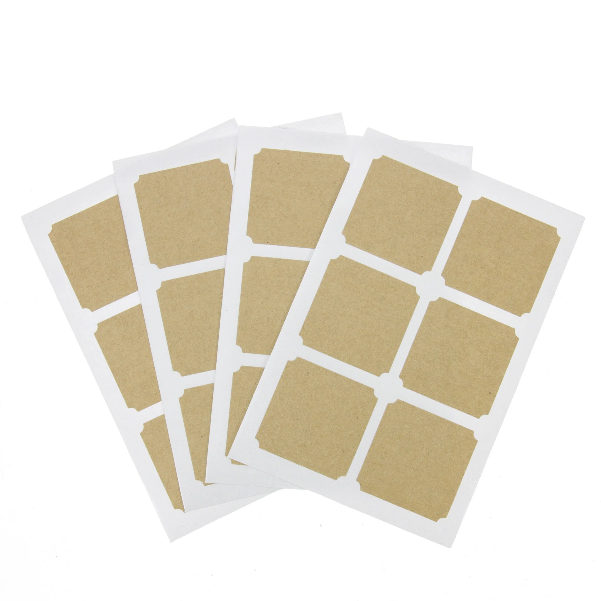 Paper Poetry Kraft Paper Squrae Tags Stickers - Image 2