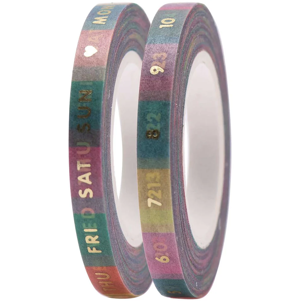 Paper Poetry Tape Set Slim Calendar