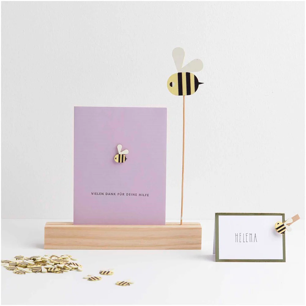 Rico Decorative Wooden Plug Bee - Image 2