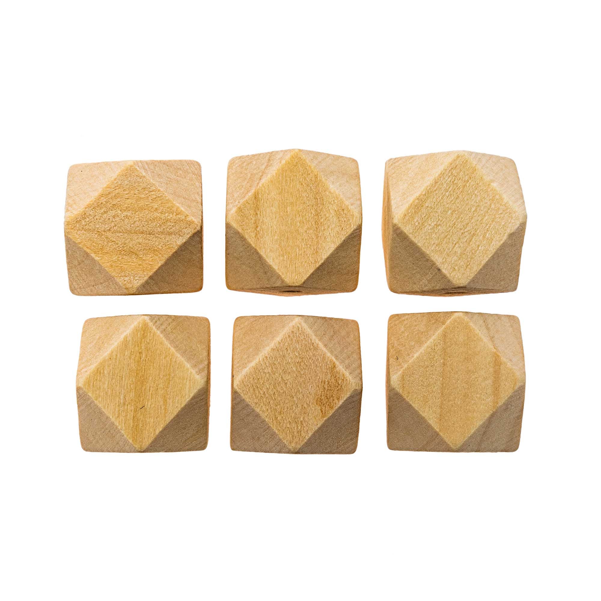 Rico Diamond Shaped Wooden Beads