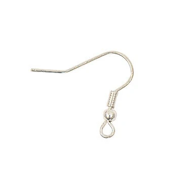 Rico Earring Hooks Silver 17mm
