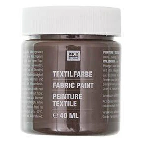 Rico Fabric Paint 40ml Dark Brown