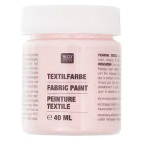 Rico Fabric Paint 40ml Rose
