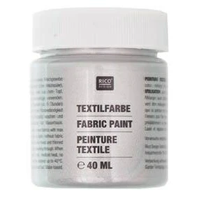 Rico Fabric Paint 40ml Silver