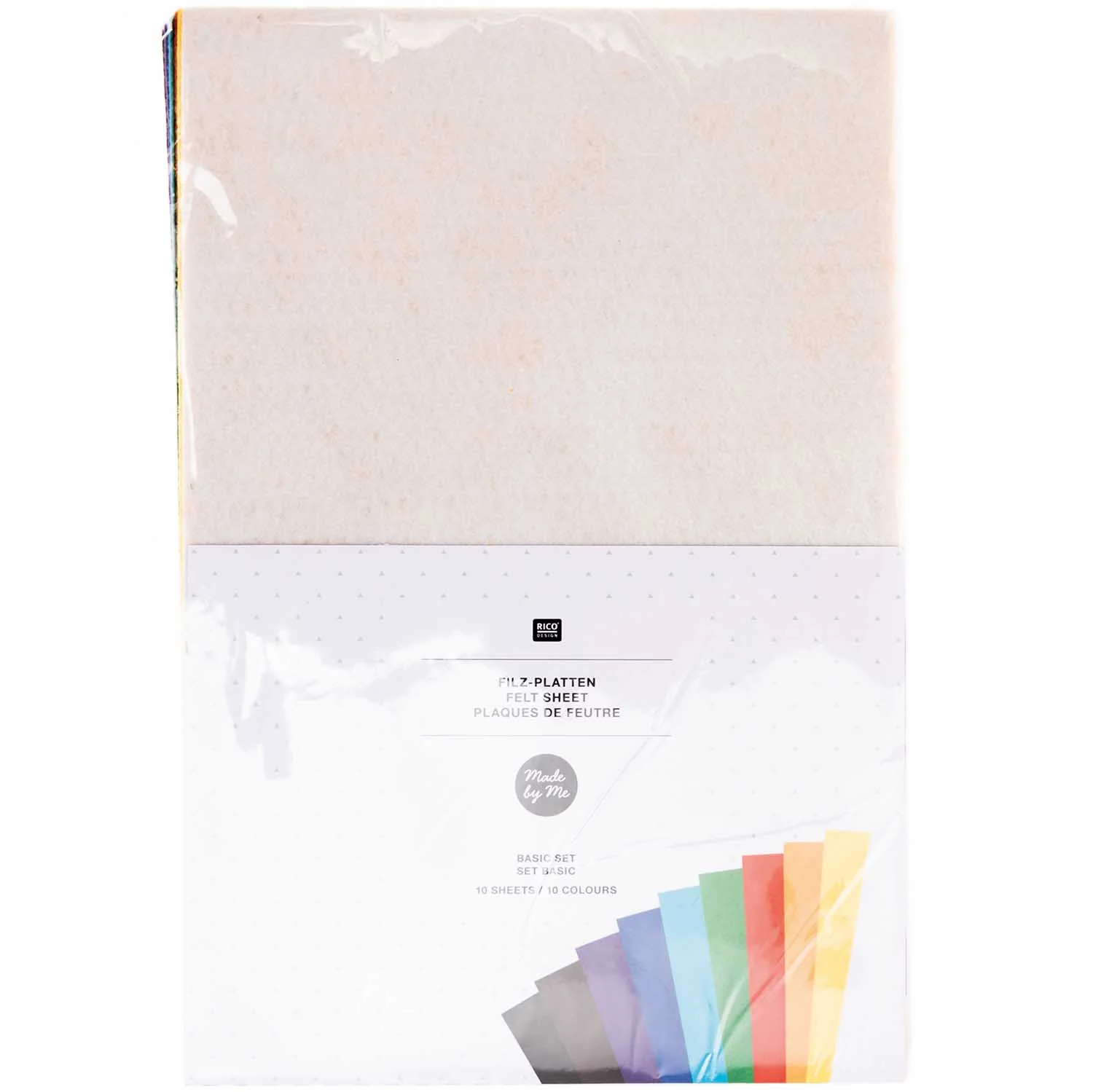 Made By Me Felt Sheet Set Assorted Colours