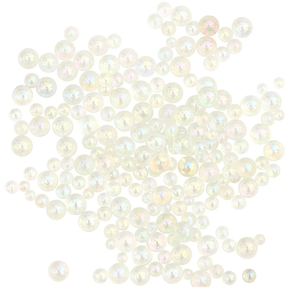 Resin Filling Glass Beads Iridescent White 12.4g - Image 2