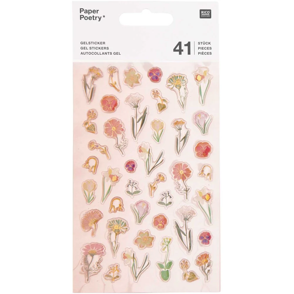 Paper Poetry Futschikato Flower Puffy Stickers - Image 2