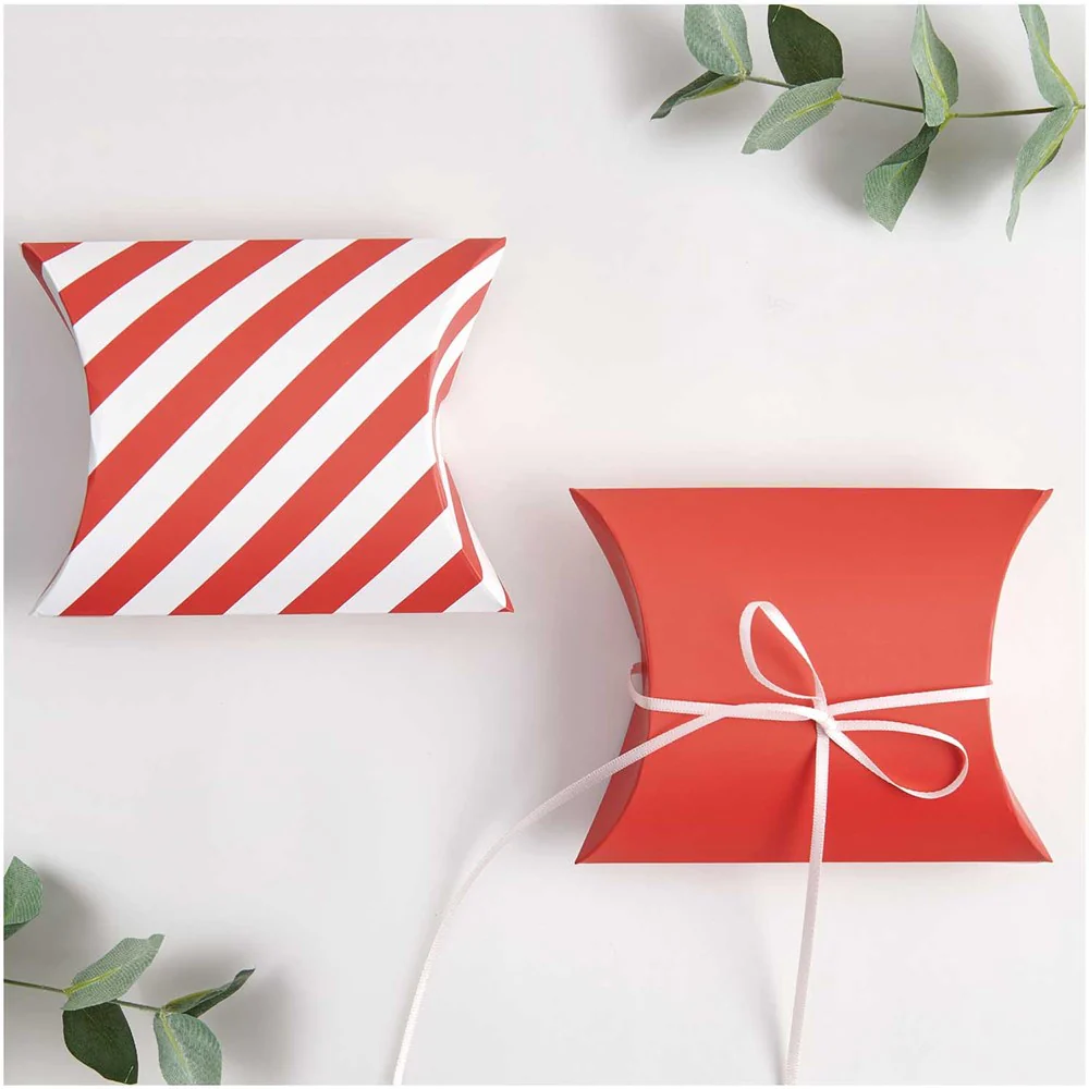Paper Poetry Gift Boxes Red / White 12 x 18cm