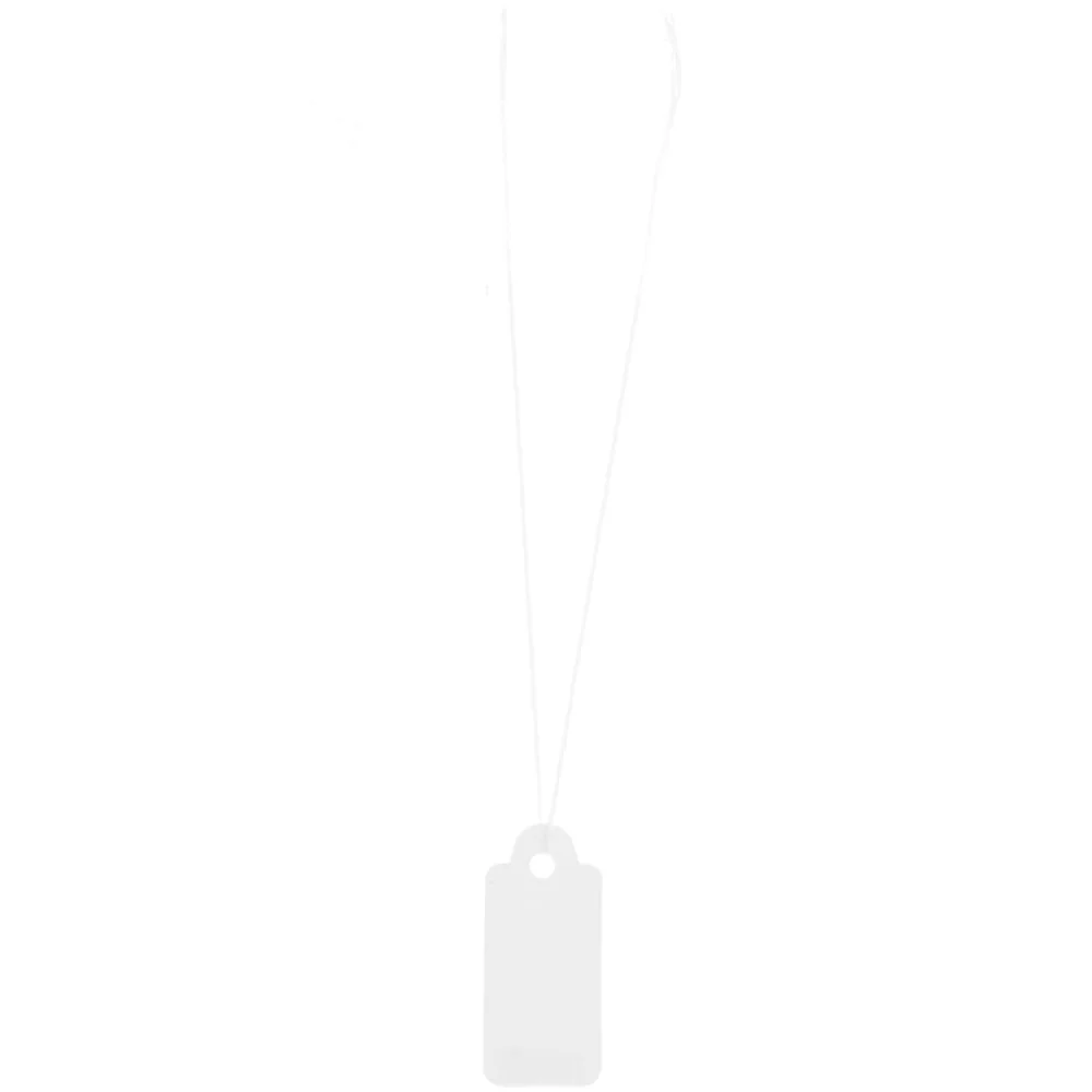 Paper Poetry Gift Tags White 10 x 22mm