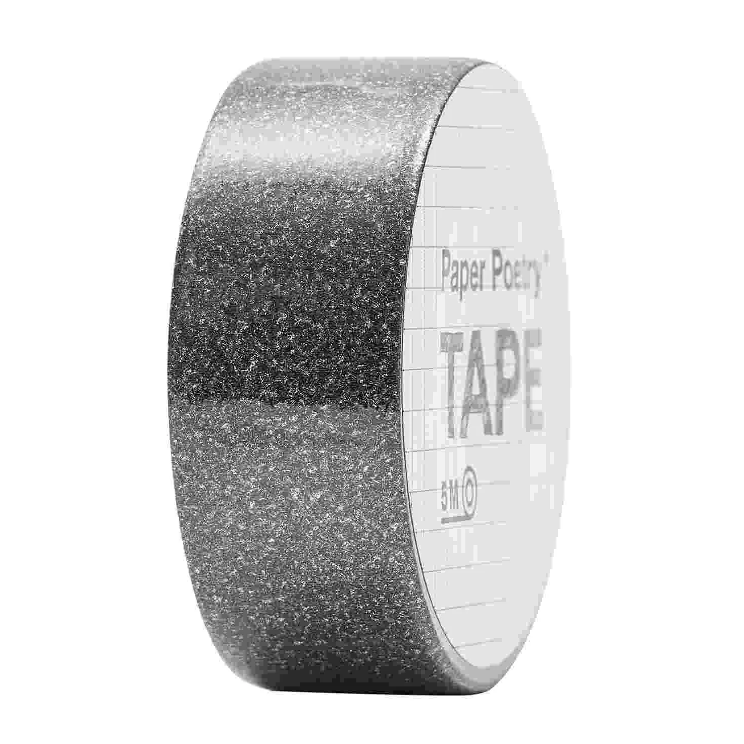 Paper Poetry Glitter Tape Black
