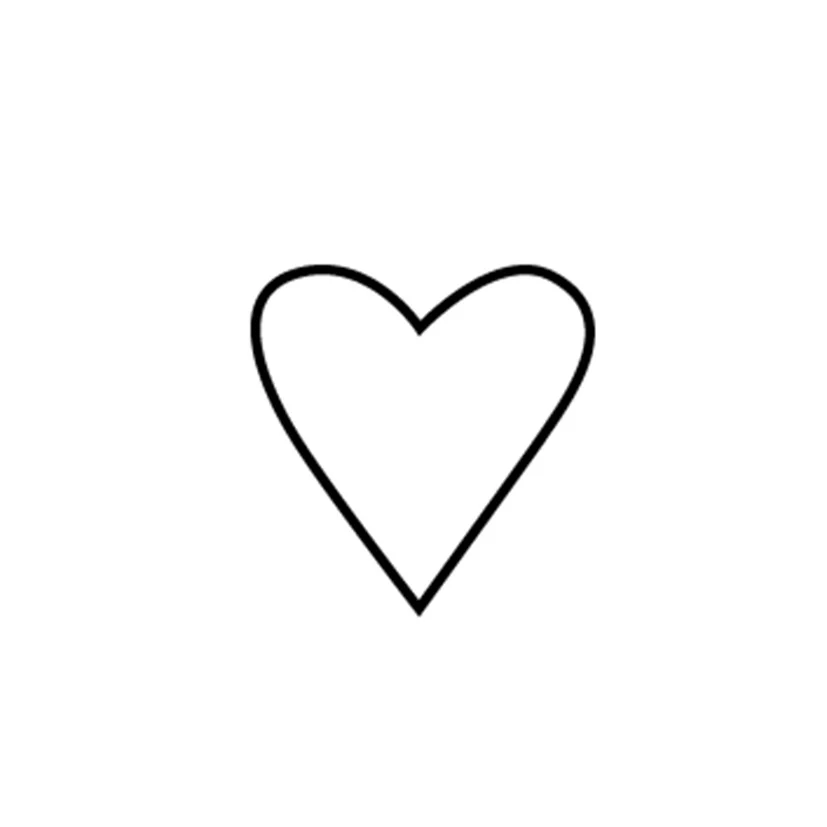 Paper Poetry Stamp Mini Heart