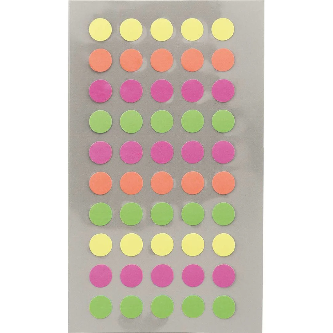 Paper Poetry Office Stick 8mm Neon Dots