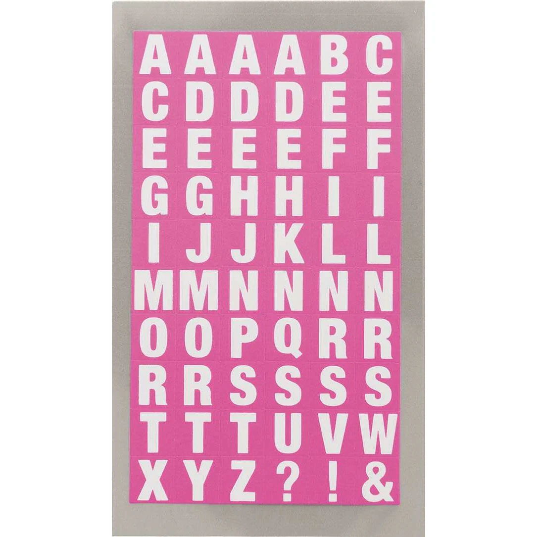 Paper Poetry Office Stick Neon Pink Letters Square
