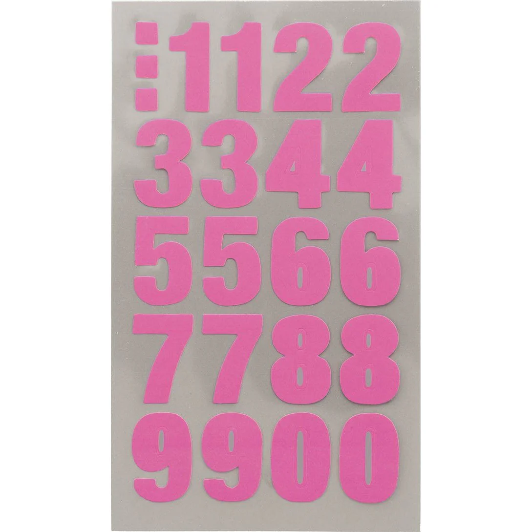Paper Poetry Office Stick Neon Pink Numbers